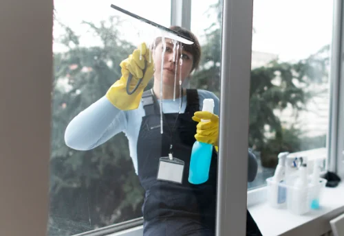 Nettoyage de vitres intérieures et extérieures au Compas